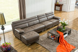 L Shape Modern Leather Sofa, Home Furniture (M0415)