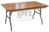 Wood Folding Rectangular Table Event Furniture
