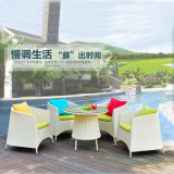 Hot Sales Factory Rattan /Wicker Table Chair Set / Outdoor Leisure Furniture Coffee Shop Table Chair Set Z362