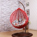 Factory Outdoor Swing, Rattan Furniture, Indoor Egg Hanging Chair (D011)