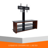MDF and Tempered Glass TV Stand with Cable Management
