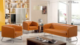 Genuine Leather Office Combiniation Sofa Wth Steel Leg