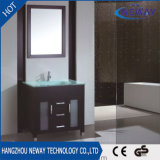Simple Design Mirror Unit Solid Wood Bathroom Vanity Cabinet