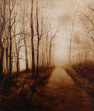 Forest Oil Painting for Home Decoration