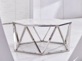 Brass Metal White Marble Coffee Table Made in China