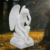 White Marble Hand Carved Angel Sculpture