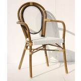 French Rattan/Wicker Leisure Arm Chair with Bamboo Painting (TC-08035)