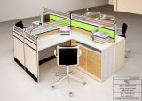 2015 New Wood Office Desk Connect by Double Steel Support Office Furniture