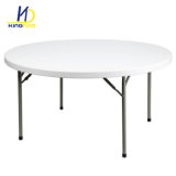 Chinese Manufacture Foldable Metal Legs Plastic Round Top Catering Table