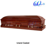 Mahogany Finishing High Gloss Velvet Imported Casket and Coffin