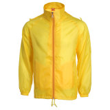 Unisex Waterproof Outdoor Sporting Thin Casual Yellow Windbreaker Jacket