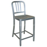 Wholesale Metal Industrial Brushed Aluminum Navy Bar Chair (DC-06105)