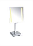Bathroom Brass Stand Single Sided Make-up Magnifying Mirror
