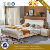 Let-Ti Click 	Memory Genuine Leather Wooden Bed (HX-8NR0835)