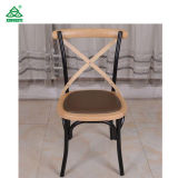 Fashion Restaurant Furniture Wood Stacking Cross X Back Modern Dining Room Chairs