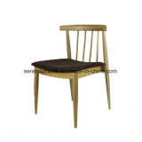 Guangzhou Hotel Restaurant Wooden Dining Chair with PU Seat