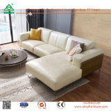 Leather Wooden Sofa Hotel Lobby Furniture Golden Quality Modern Leather Sofa for Sale Living Room Furniture