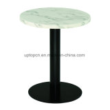 Round Marble Top Table with Metal Base for Restaurant (SP-RT589)