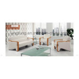 Modern Hotel Furniture Sofa Set Waiting PU Office Sofa (SF-6097)