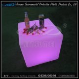 Cube Seat LED Furniture with Plastic Material