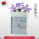 Knocked Down Structure Functional Metal Office Use Tambour Door Storage Cabinet