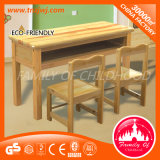 Kids Study Table Solid Wood Table Chair for Two People