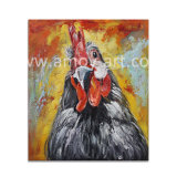 Stretched Wall Art Screaming Chook Head Oil Paintings for Home Decor