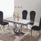 Marble Color Tempered Glass Dining Tables