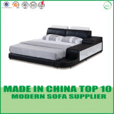 Leisure Home Furniture Genuine Leather Bedroom Bed