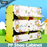 Children Furniture DIY Cute Plastic Shoes Cabinet Organizer