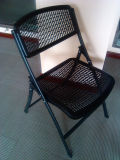 Black Mesh Steel Plastic Folding Chair in Event