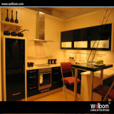 2016 Welbom Dark Black Glass Kitchen Cabinet Customized