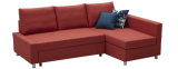 Classic Lift-Draw Style Corner Sofa Bed with Storage