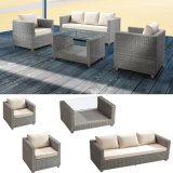 Wicker Outdoor Furniture Patio Lounger Sets Balcony Sofa 3+1+1 Table