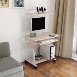 Simple Style Mini Double-Deck Computer Desk with LED Light