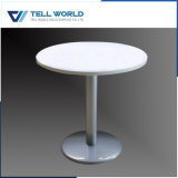 SGS/ISO9001 Approved White Solid Surface Round Cafe Table Dining Table