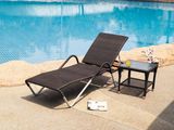 Outdoor Pool Garden Stacking Sunbeds/Sun Bed /Aluminium Sun Lounger