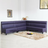 (SP-KS242) Custom Leather Long Corner Banquette Sofa for Restaurant