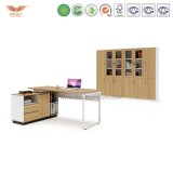 Office Furniture Wooden Executive Desk with L Shape Return (H90-0106)