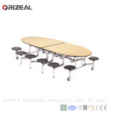 Orizeal Folding Mobile Cafeteria Table