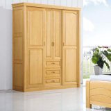 Sliding Door Beech Wood Wardrobe with Good Quality (M-X1079)