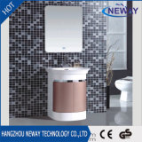 High Quality LED Sliver Mirror PVC Modern Single Bathroom Cabinet