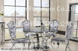 Fancy Design Metal Marble Modern Stainless Steel Dining Table for Home Furniture