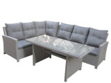 Outdoor Water-Proof Rattan or Wicker Modern Sofa Set (WS-06023)