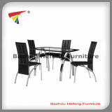Cheap Tempered Glass Table and Chairs (DT007)