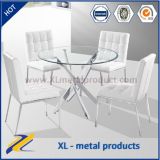 Dining Room Furniture Square Metal Base Pictures Glass Table