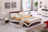 Genuine Leather Modern Bed (H8326)