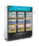 Refrigerator/Freezer Display Glass Cabinets for Dairy/Beverage Sale
