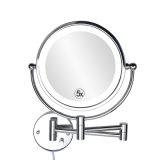 8.5 Inch Wall Mounted Makeup Mirror with 5X Magnification