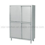 C02-B04 Stainless Steel Sliding Doors Style Storage Cabinets